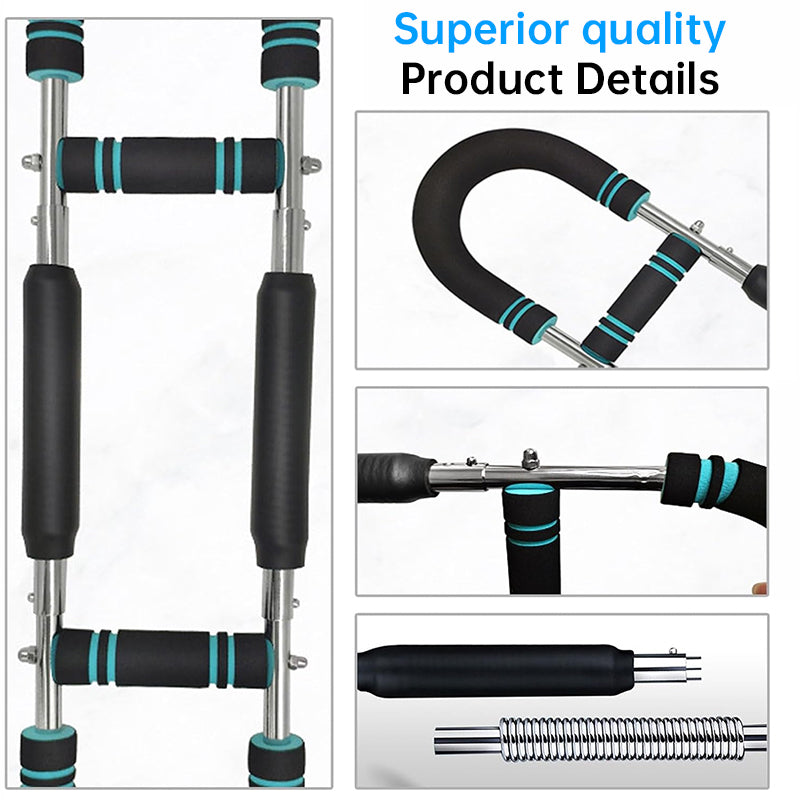 Adjustable Spring Twister Arm Exerciser: Strengthen forearms, triceps & chest. Portable home fitness gear.