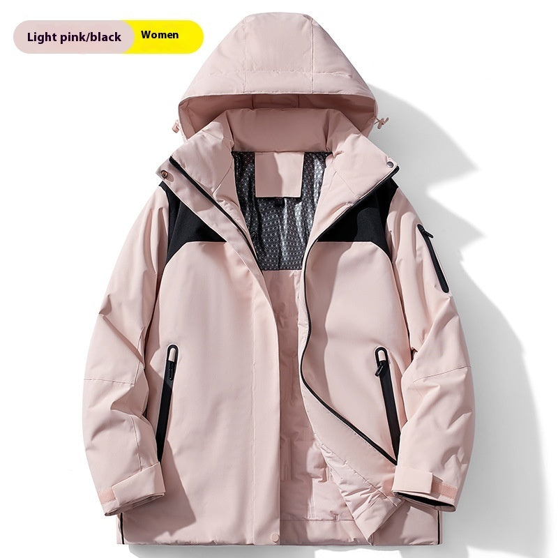 Winter Cotton-padded Coat Shell Jacket Fleece-lined Cold-resistant Windproof Waterproof Antifouling Outdoor