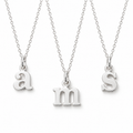 Tiny Typewriter Initial Necklace