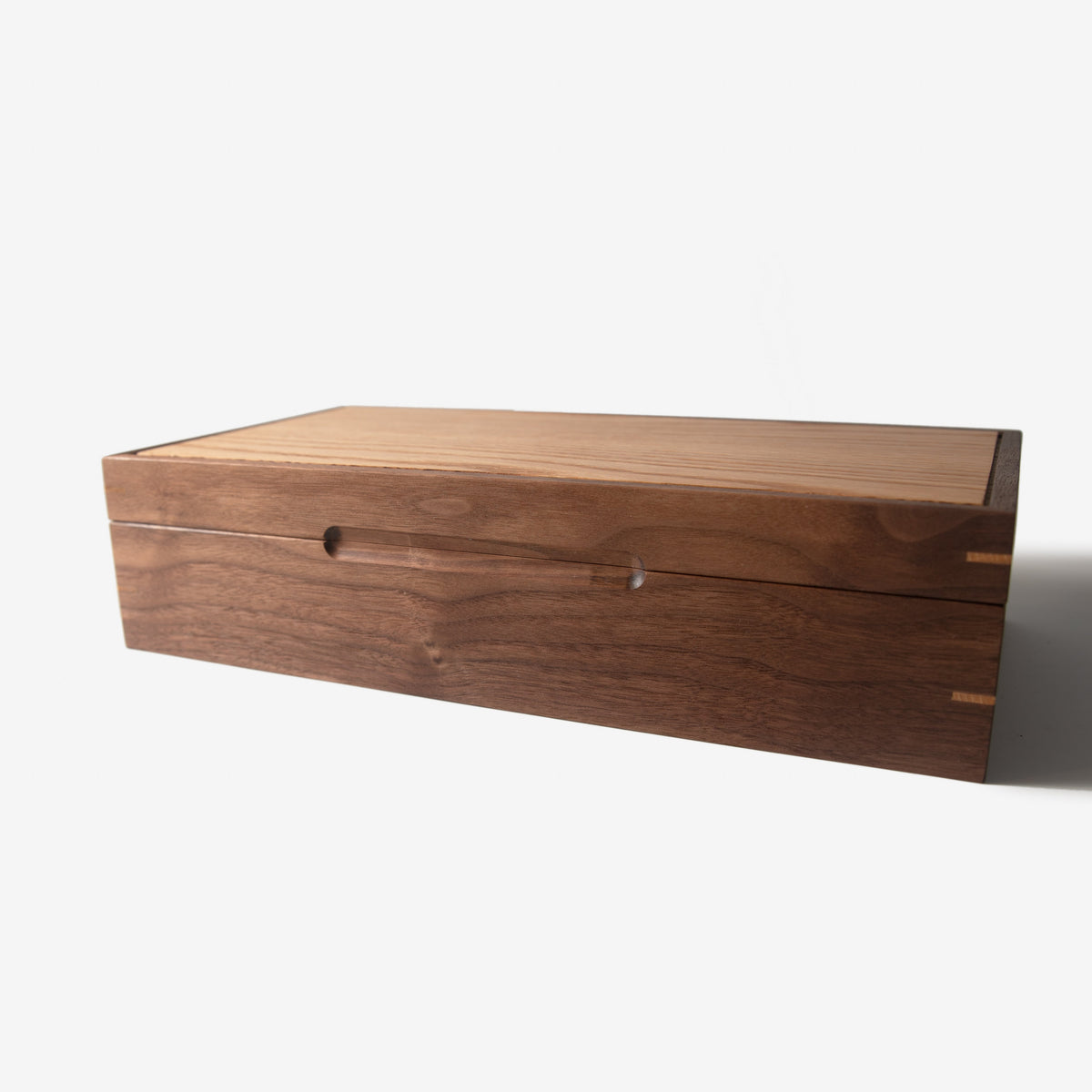 Watch Box - Black Walnut and Oak - 8 Compartments