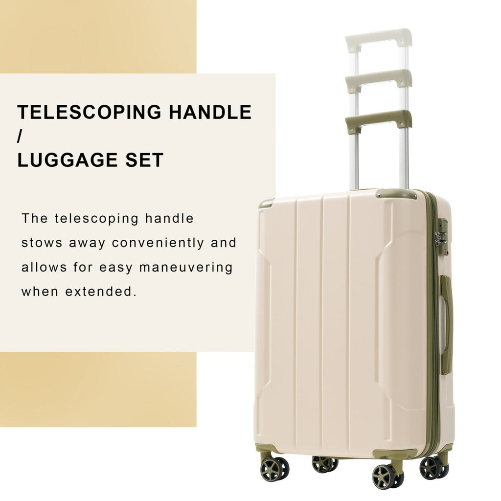 GigaTech 3-Piece Expandable Hard Shell Luggage Set with TSA Lock
