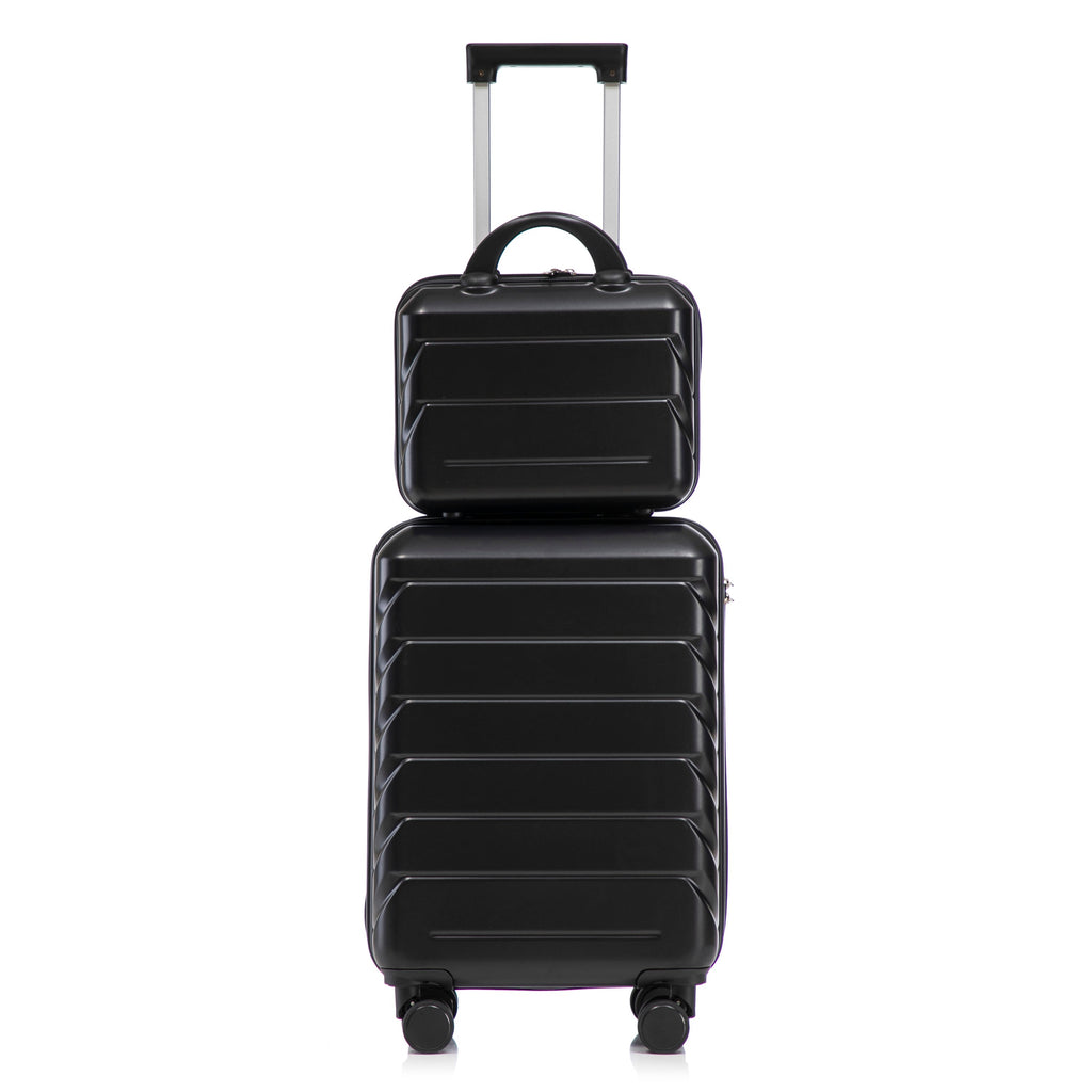 14'/20' 2-Piece ABS Spinner Wheel Luggage Set with Combination Lock