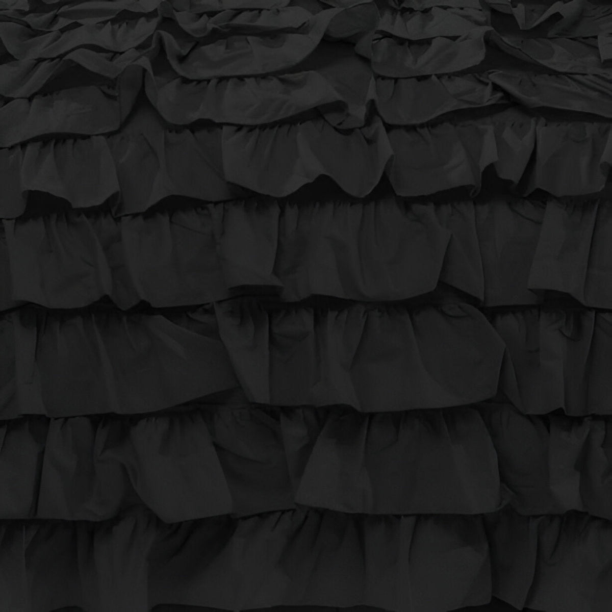 400TC Sateen Solid Cotton Waterfall Ruffle Duvet Cover Set