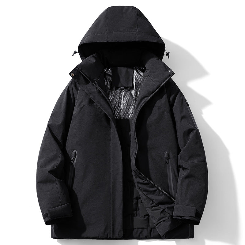 Winter Cotton-padded Coat Shell Jacket Fleece-lined Cold-resistant Windproof Waterproof Antifouling Outdoor