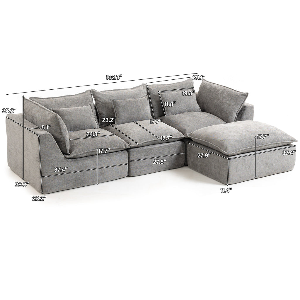 Cloud Couch Oversized Modular Sectional Sofa