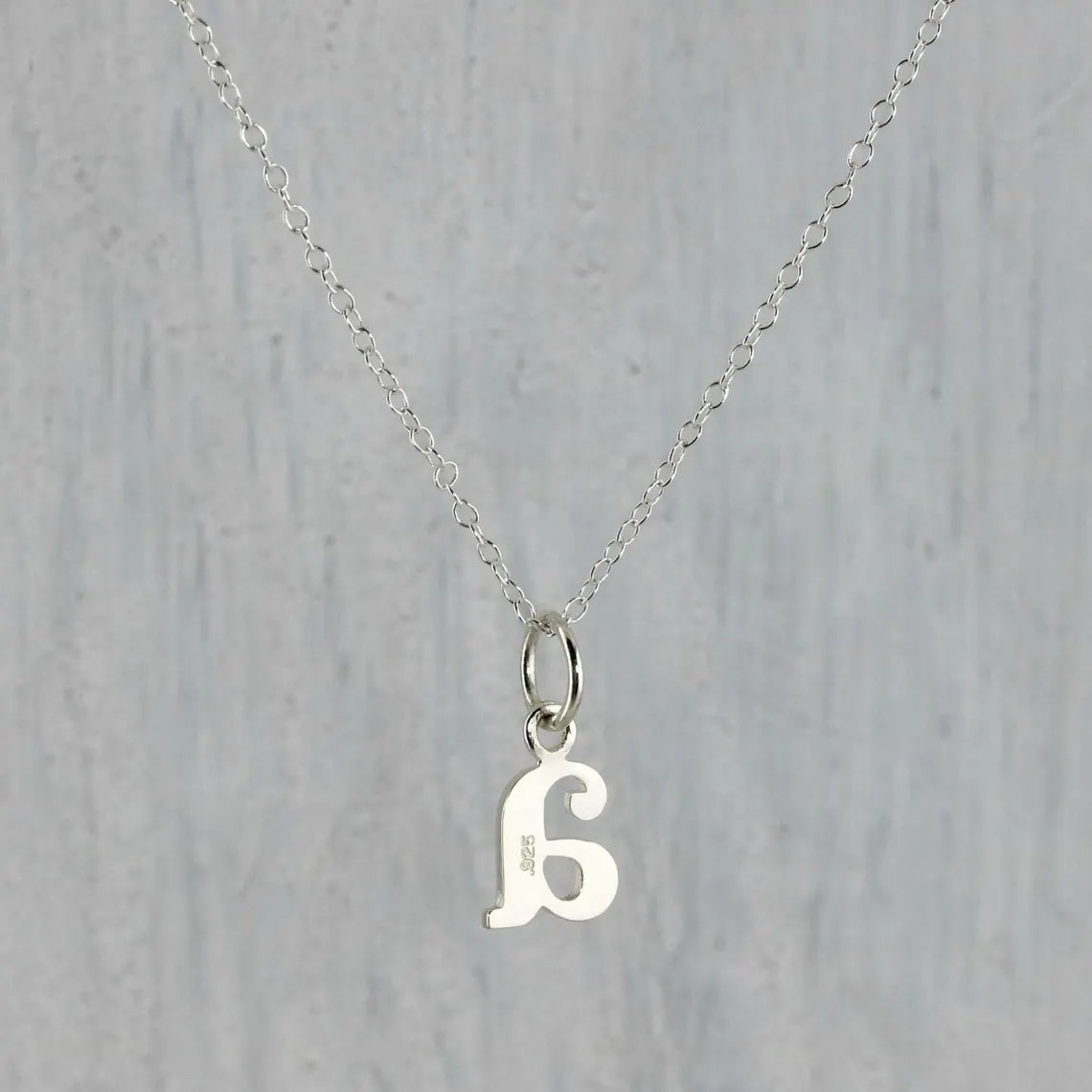 Tiny Typewriter Initial Necklace