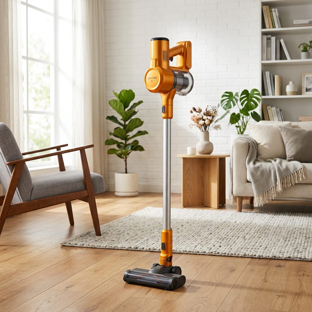 Honiture X7 Cordless Vacuum - hero indoor living room
