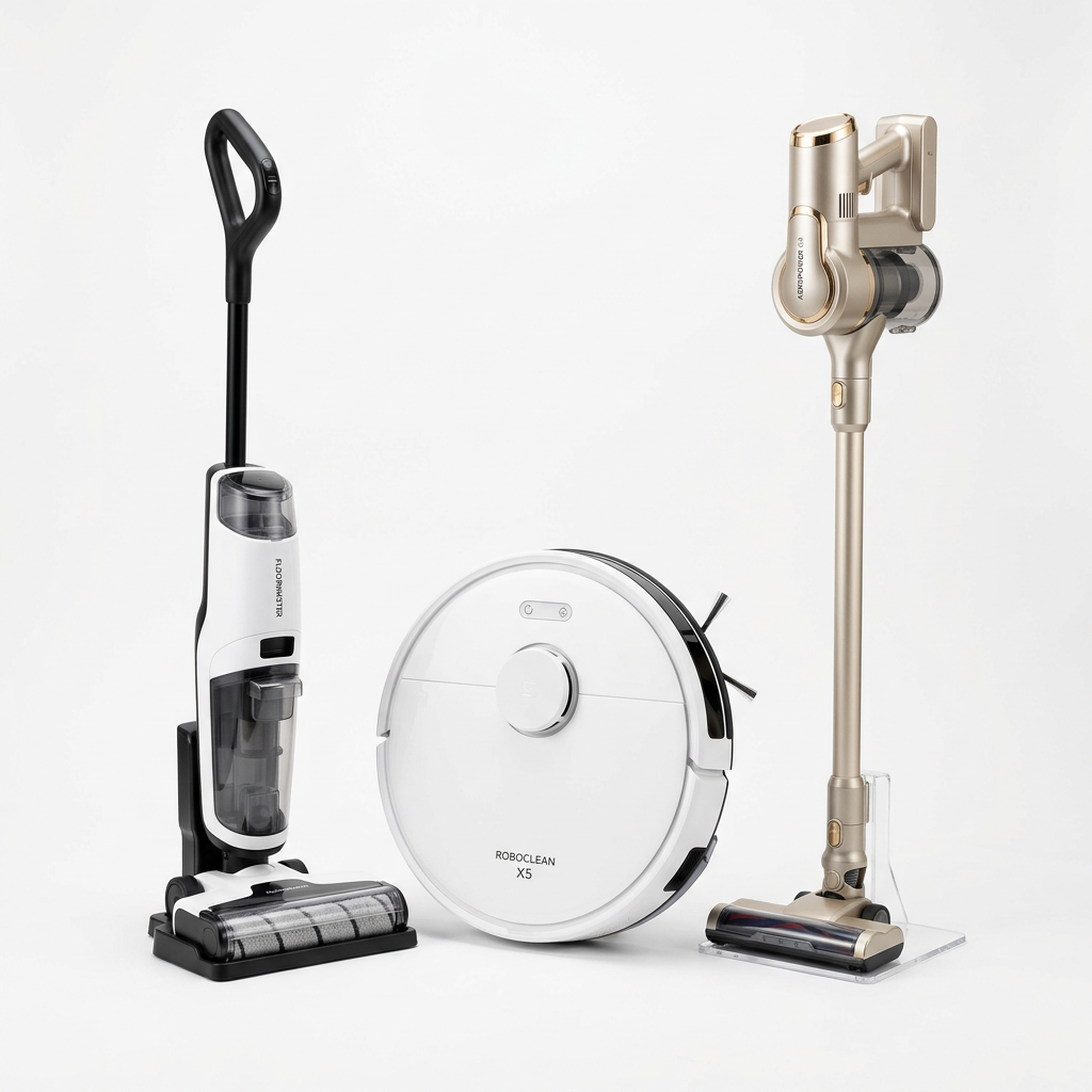 Honiture FlashDry M7 Ultimate Whole-Home Cleaning Bundle - M7 wet dry vacuum, robot vacuum, and cordless stick vacuum