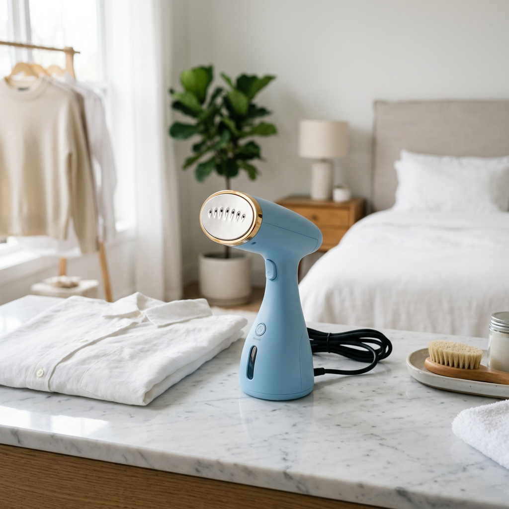 Mini Portable Handheld Garment Steamer - Sky Blue