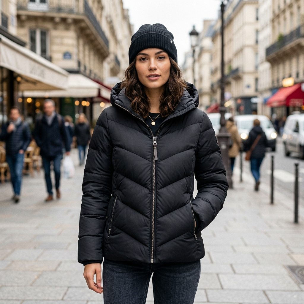 Women's Winter Puff Jacket - Black