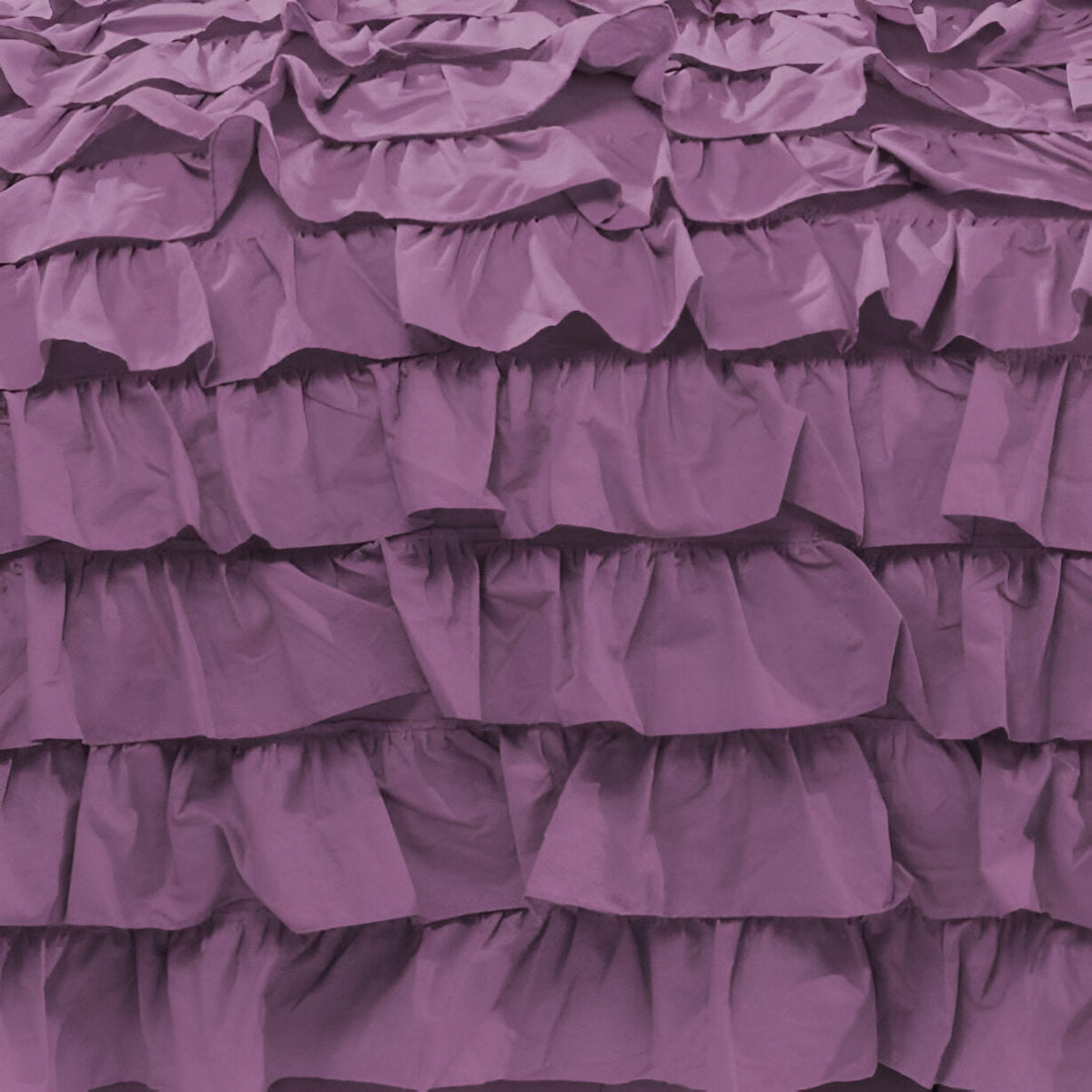 400TC Sateen Solid Cotton Waterfall Ruffle Duvet Cover Set