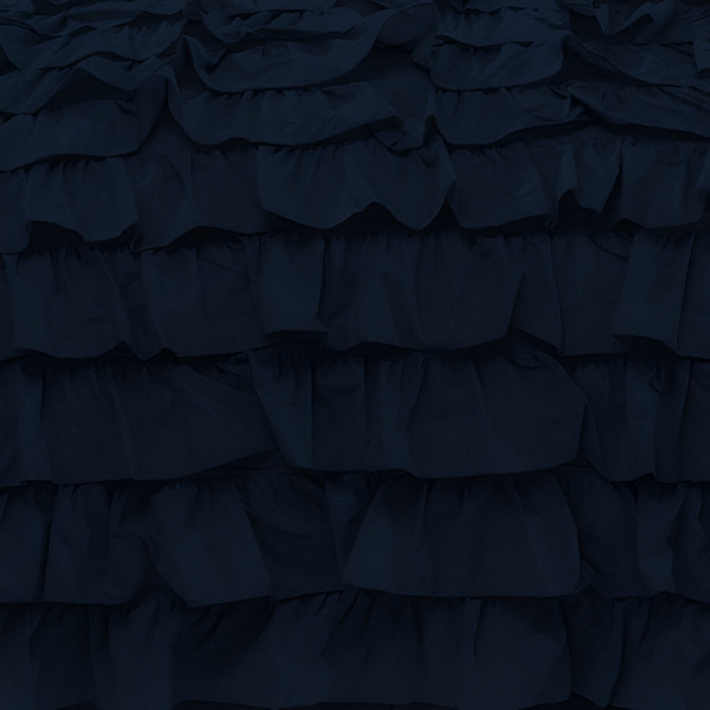 400TC Sateen Solid Cotton Waterfall Ruffle Duvet Cover Set