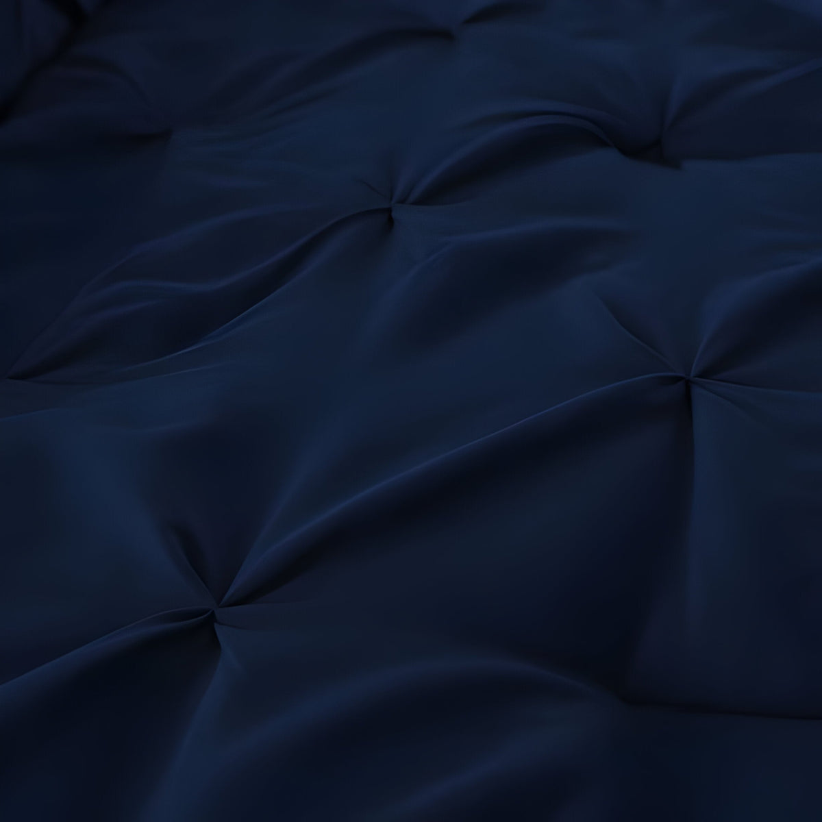 400TC Cotton Pintuck Sateen Solid Duvet Cover Set