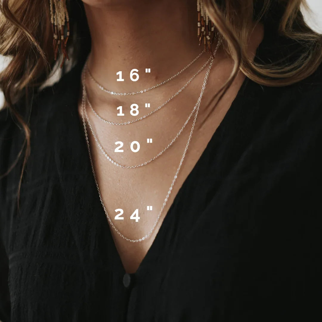 Tiny Typewriter Initial Necklace