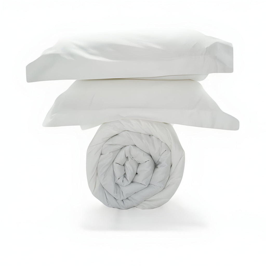 200TC Cotton Percale Solid Duvet Cover Set