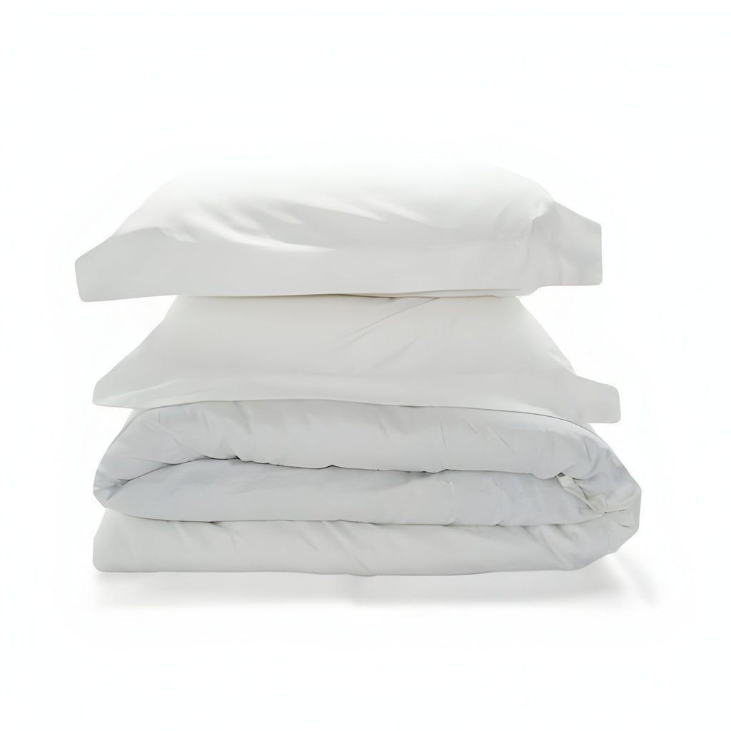 400TC Cotton Sateen Solid Duvet Cover Set
